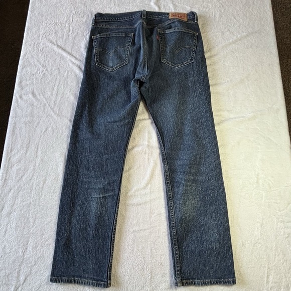 Levi's 505 Men's Jeans Size 33X 32 Stone Wash Straight Leg - Picture 9 of 12